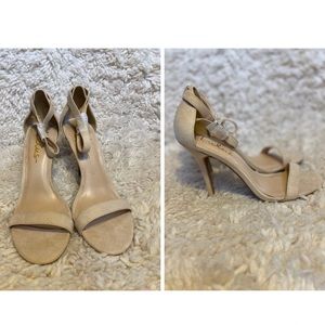 Suede Nude Heels